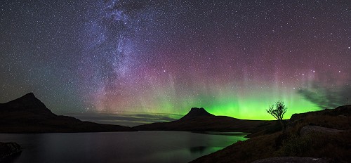 Aurora and Milky Way  over Assynt,Nw Scotland  © craig123