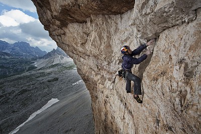 Eneko climbing Panaroma 8c, completing the Brothers' Alpine Trilogy  © Damiano Levati - RedBull