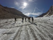 On the Sulzenau Glacier on the way to Wilder Freiger @ 3418m, Stubai Alps, Austria