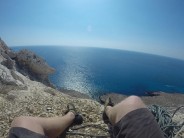 The view after climbing the top tier of Cape Greco