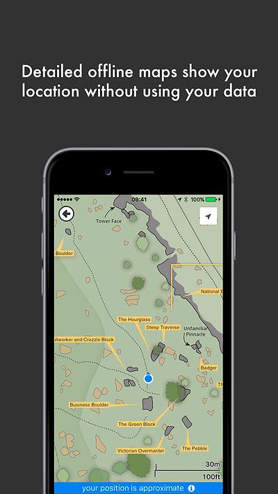 Rockfax App Version 2.0 - Geo-located Maps 1
