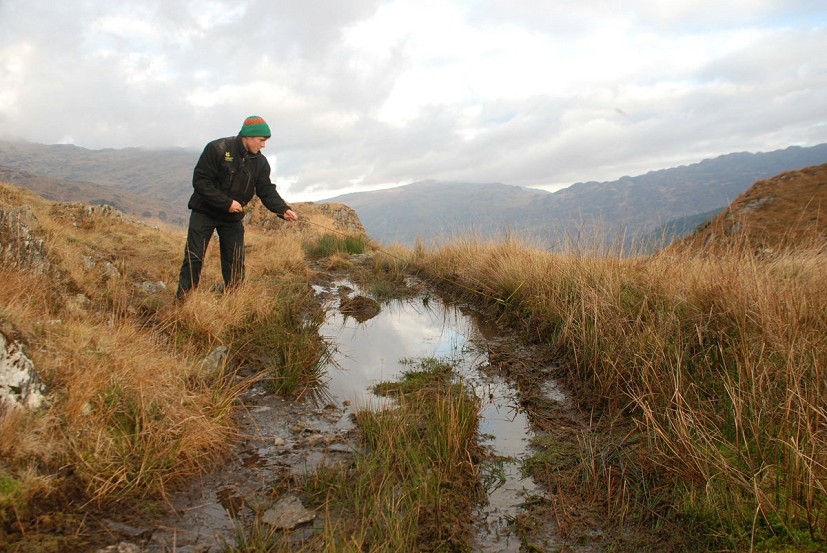 An eroded footpath in Snowdonia that's in urgent need of repair  © The National Trust