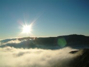 Above the clouds from Y Garn