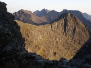 First sight of the Cuillin ridge from Gars-bheinn