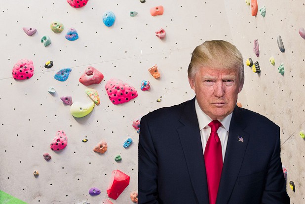 Donald Trump hopes to break into the growing indoor boulder gym market  © UKC News