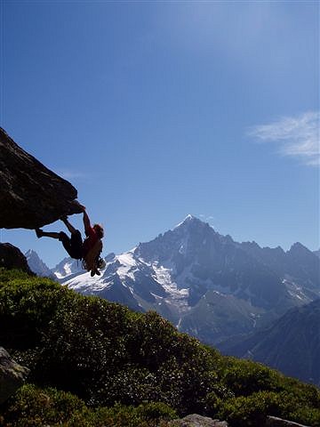 Silhouette with Aiguille Verte