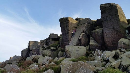 Burbage South - Roof route   © iPad