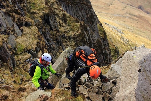 Ed and Harvey making their way up Pinnacle Ridge  © stianzimmer