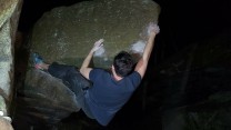 Night session on Old King Cascade
