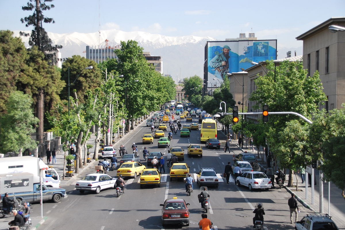 Tehran with 4000m Tochal in the background  © Shirin Shabestari
