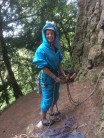Fancy dress climbing with the Mercian Mountaineering Club chairman's challenge.