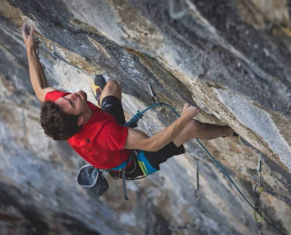 Stefano Ghisolfi on One Punch, 9a+, Laghel, Arco, Italy  © Matteo Pavana/The Vertical Eye