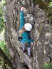 My first lead climb on Oxenber North Yorkshire, route coker