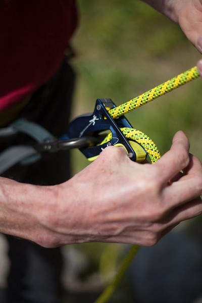 Assisted Breaking Belay Device Review - Salewa Ergo 4  © UKC Gear