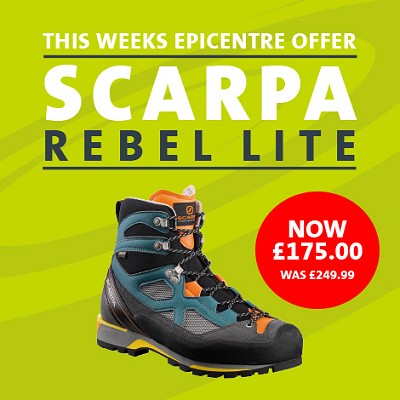 Scarpa Rebel Lite Offer | The Epicentre, Products, gear, insurance Premier Post, 1 weeks @ GBP 70pw  © The EpiCentre