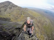 Christopher Wenham on Pinnacle Ridge Sgurr Gillean Cullins Scotland