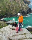 Belaying on Cornish Granite