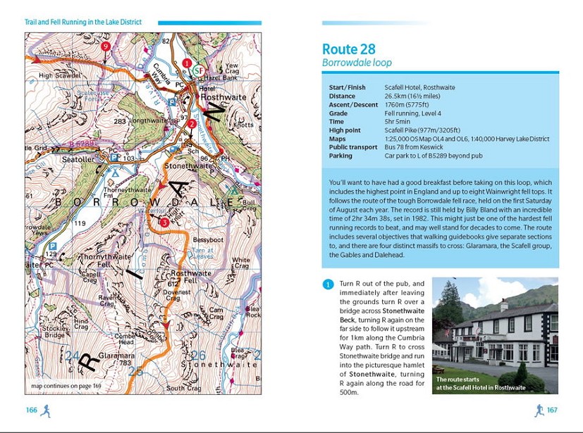 sample page lake district running guide  © Cicerone