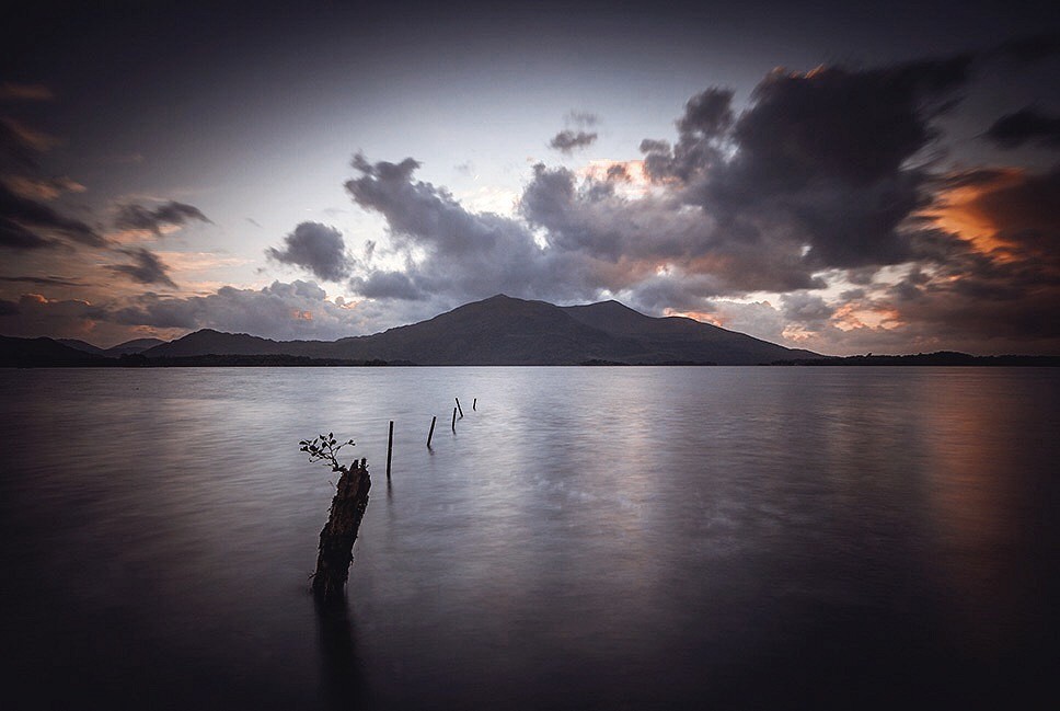 Last light at Lough Leanne Co Kerry.   © Zelah