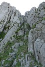 Main Gully, Glyder Fach - Crux section about 3/4 of way up