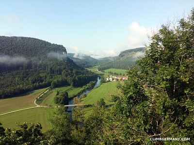 Opakante, view from 1st belay of Donautal  © ClimbGermany