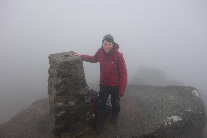 She's done it! Hazel on Lochnagar, Munro 100  © Heavy Whalley