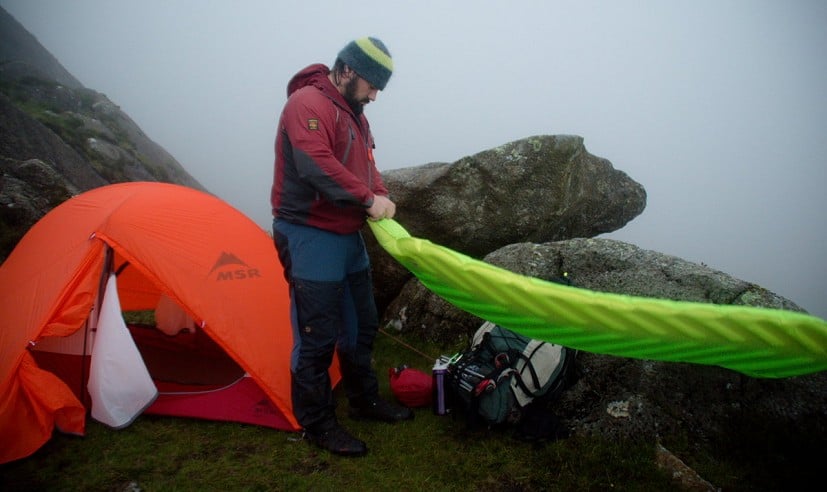 Taking it wild camping in foul Snowdonia weather  © Richard Prideaux