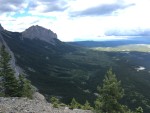 The view of Yamnuska from the top of 'Beautiful Century'.