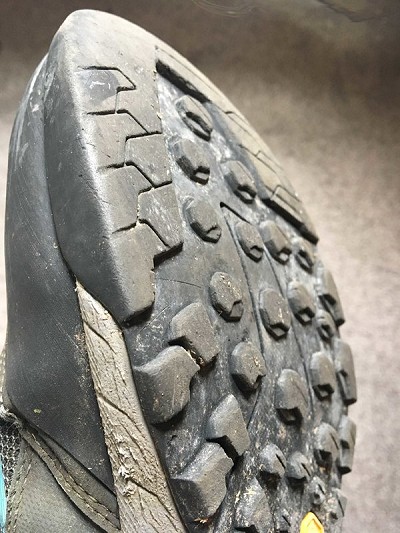 The sole is still in good condition  © Scarpa