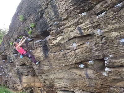 Inspired by Tanya Meredith, Gill focusses on the Traverse  © Becky Wilby