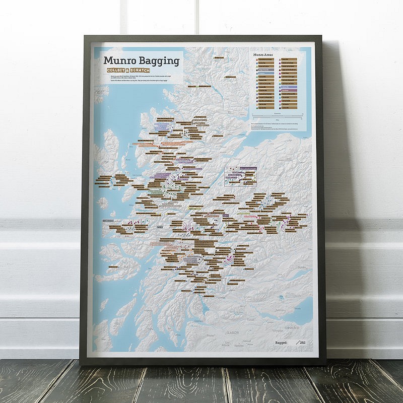 Munro Map Framed