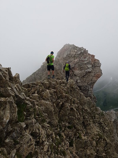 On the way down following the west-ridge during a Zimba-Traverse in Rätikon (Vorarlberg-Austria-Alps)  © Mathi_Senn