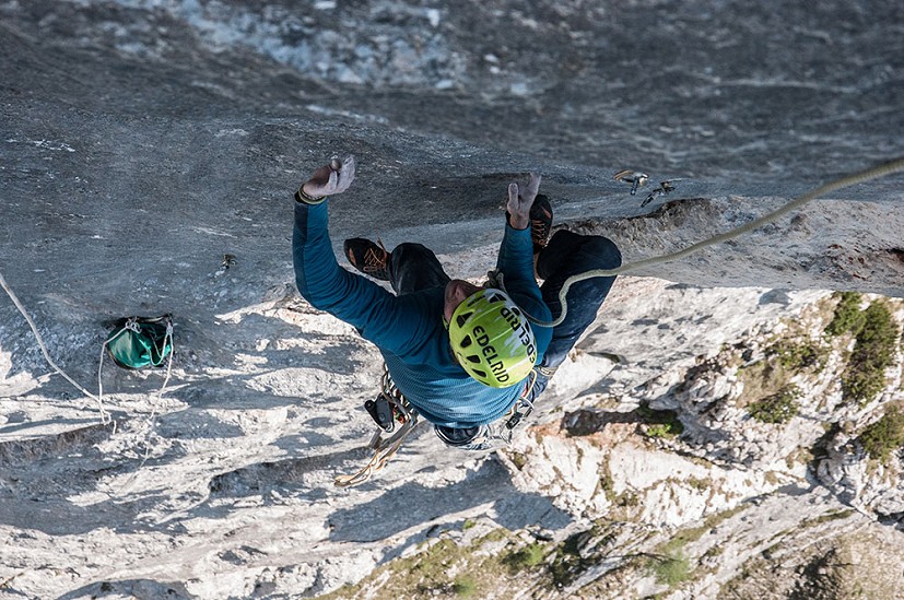 'The first part of the crux was really tough and beta intensive'  © Robbie Phillips