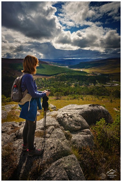 Heading up 'Carn Crom' in the Cairngorms watching the storm clouds develop over Braemar.  © Renegade Scot