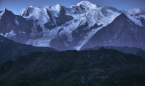 Mt Blanc, shot from Col d'Anterne, before sunrise.