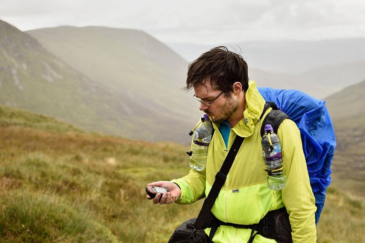 Using a GPS has advantages over a phone in cold wet conditions  © James Roddie