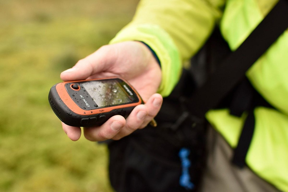 Using a GPS handset  © James Roddie