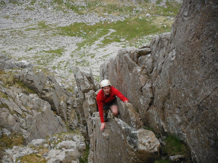 Prowling along the Catwalk on the Chasm Face  © Rachel Crolla & Carl McKeating