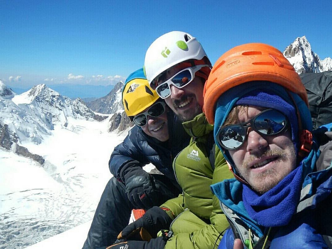 Uisdean Hawthorn, Ben Silvestre and Pete Graham on their first trip to the Indian Himalaya  © Pete Graham