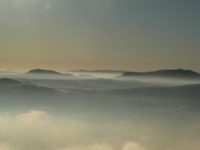 Morning mist from Moelwyn Bach