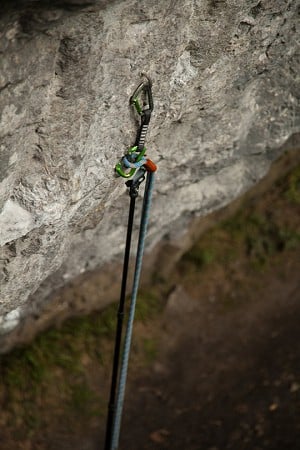 Climber 700 clipping a rope to a quickdraw - 3  © Rob Greenwood - UKC