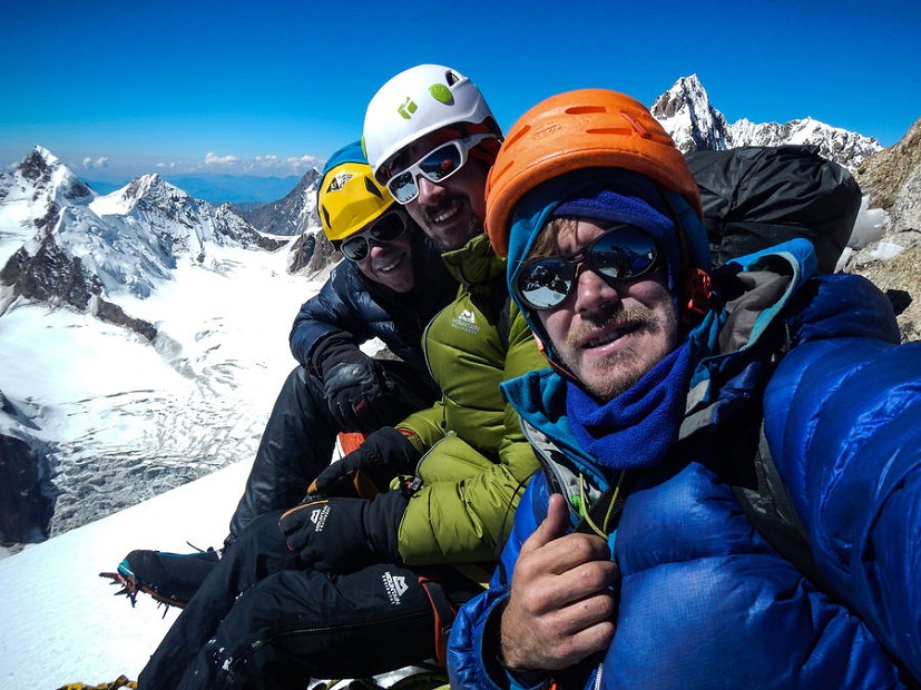 Hawthorn, Silvestre and Graham enjoying their first Himalayan expedition.  © Pete Graham