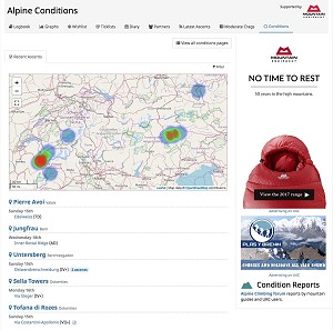 Alpine Conditions Page  © UKC