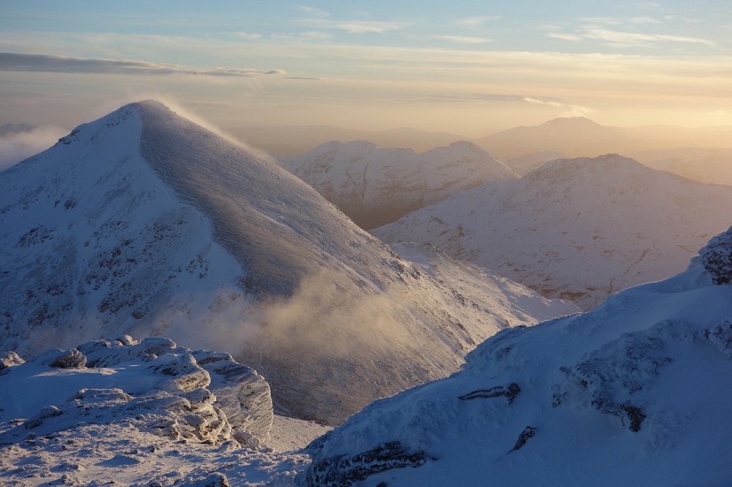 Winter above Crianlarich - she loves the challenge of this time of year  © Hazel Strachan