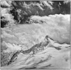 Oberaarrohorn. Bernese Alps. Taken just before a storm whilst completing the haute route. In 1984.