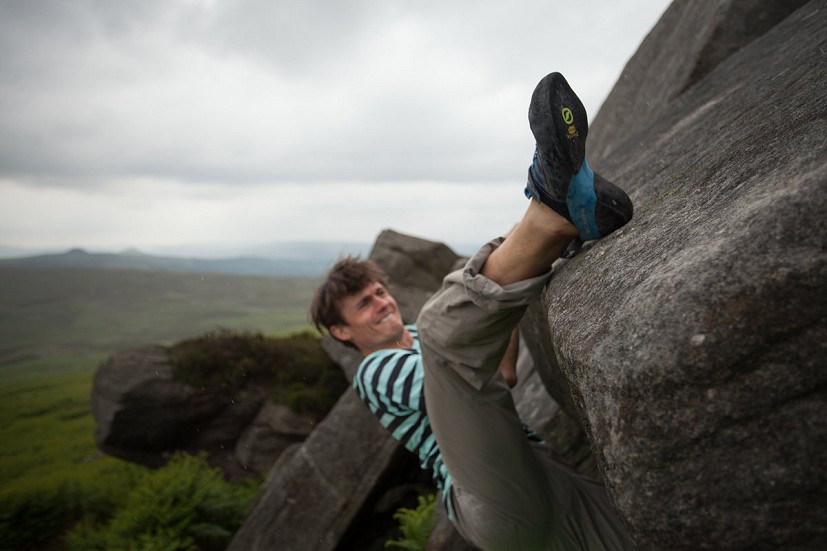 Tip 3: try pulling a stupid facial expression to get yourself into the right mindset - this isn't a sensible activity after all  © Rob Greenwood - UKC