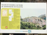 The noticeboard at Vuelta del Sombrero Sector A