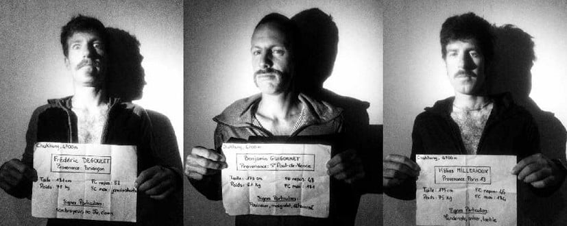 Le Gang des Moustaches: Fred Degoulet, Ben Guigonnet and Hélias Millerioux.  © Le Gang des Moustaches