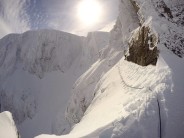 Sun, snow, and a sketchy traverse on Tower Ridge