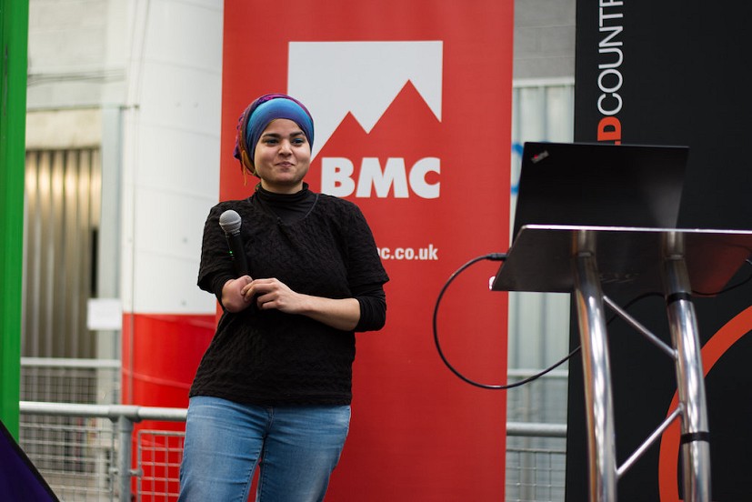 Anoushé Husain opens the day with her inspiring story of belief and persistence.  © Charlie Low
